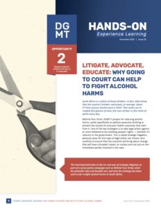 Learning Brief – Litigate, Advocate, Educate: Why going to court can help to fight alcohol harms