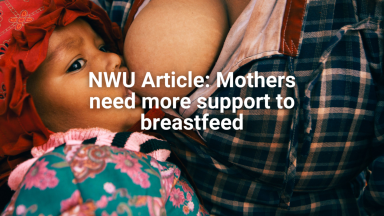 Website - Featured image NWU Article Mothers need more support to breastfeed