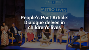 People’s Post Article: Dialogue delves in children’s lives