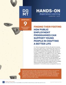 Learning Brief – Finding their footing: How public employment programmes can support young people in crafting a better life