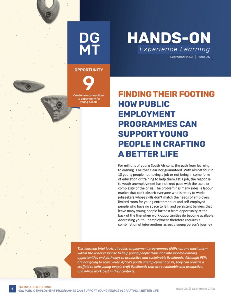 Learning Brief – Finding their footing: How public employment programmes can support young people in crafting a better life